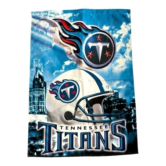 Tennessee Titans Banner Flag Fabric Banner Flag NFL Fan Team Memorabilia - Picture 1 of 2